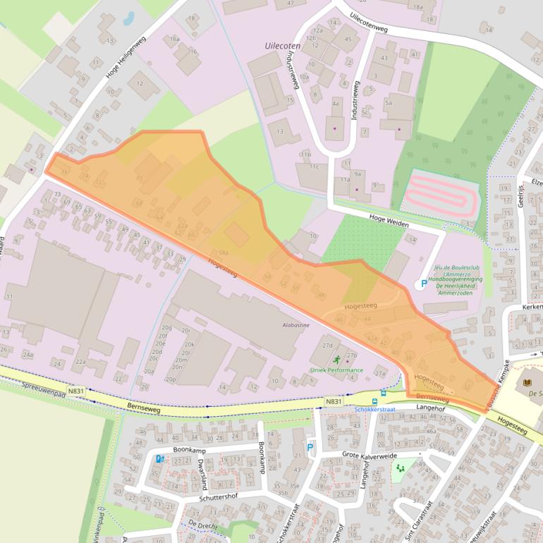 Kaart van postcodegebied 5324AE.
