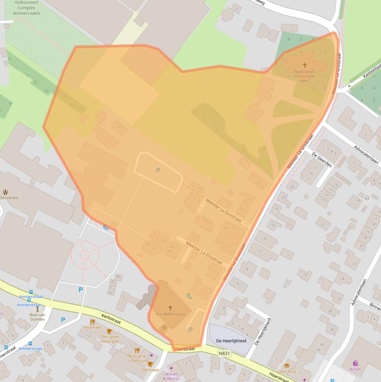 Kaart van postcodegebied 5324AJ.