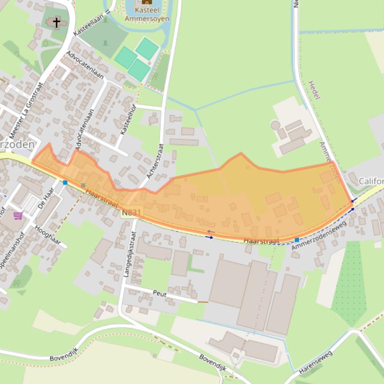 Kaart van postcodegebied 5324AM.