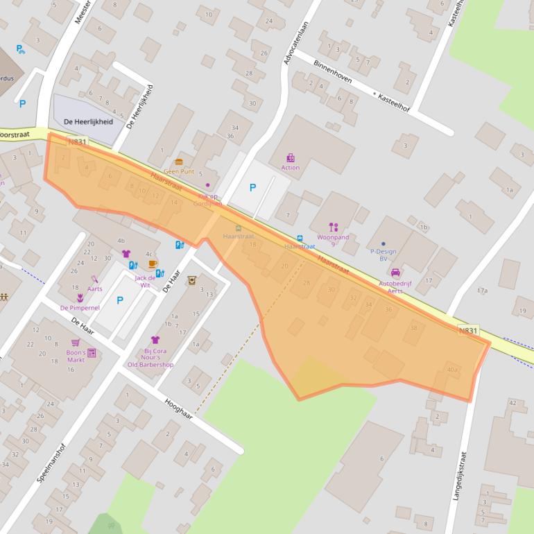 Kaart van postcodegebied 5324AN.
