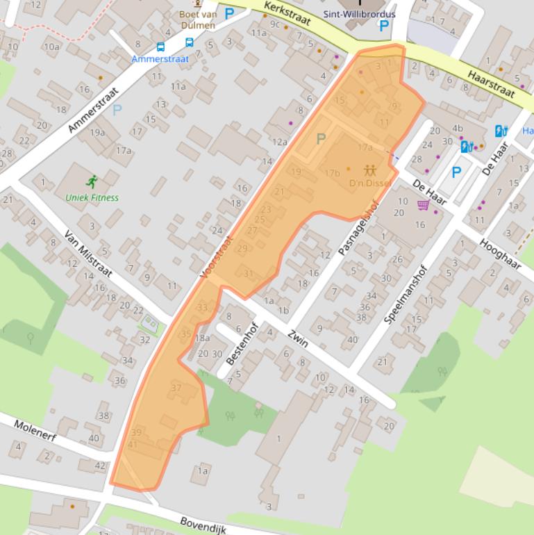 Kaart van postcodegebied 5324AT.