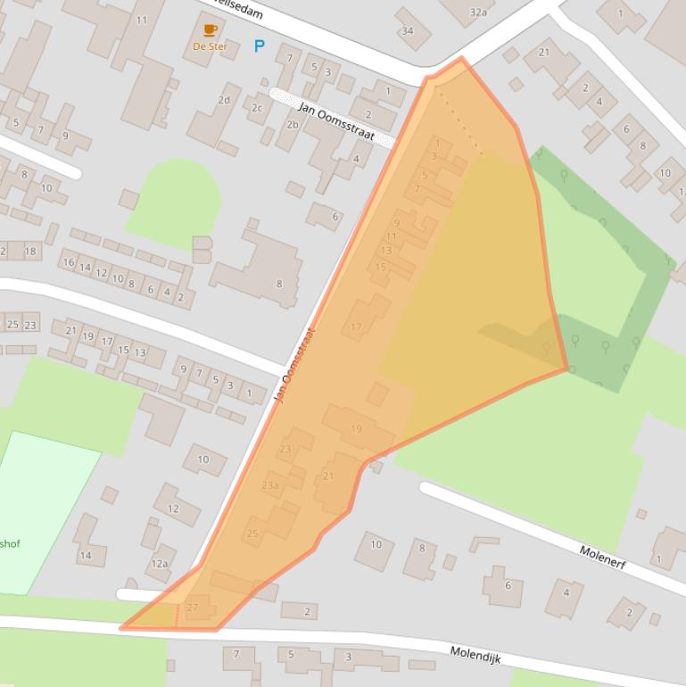 Kaart van postcodegebied 5324BA.