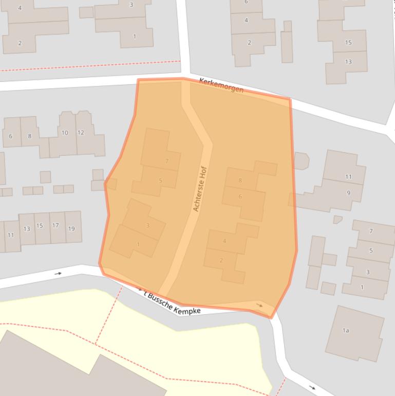 Kaart van postcodegebied 5324BH.