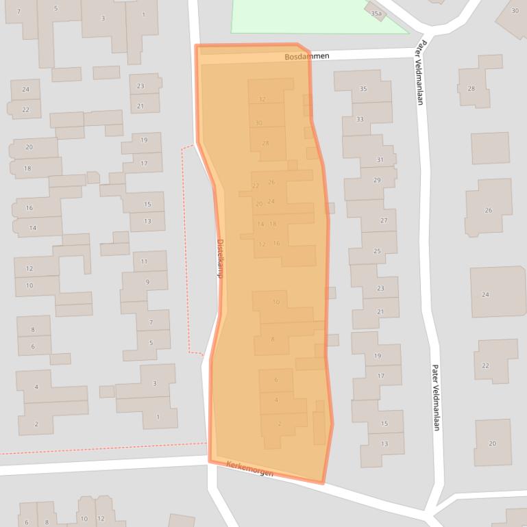 Kaart van postcodegebied 5324BN.