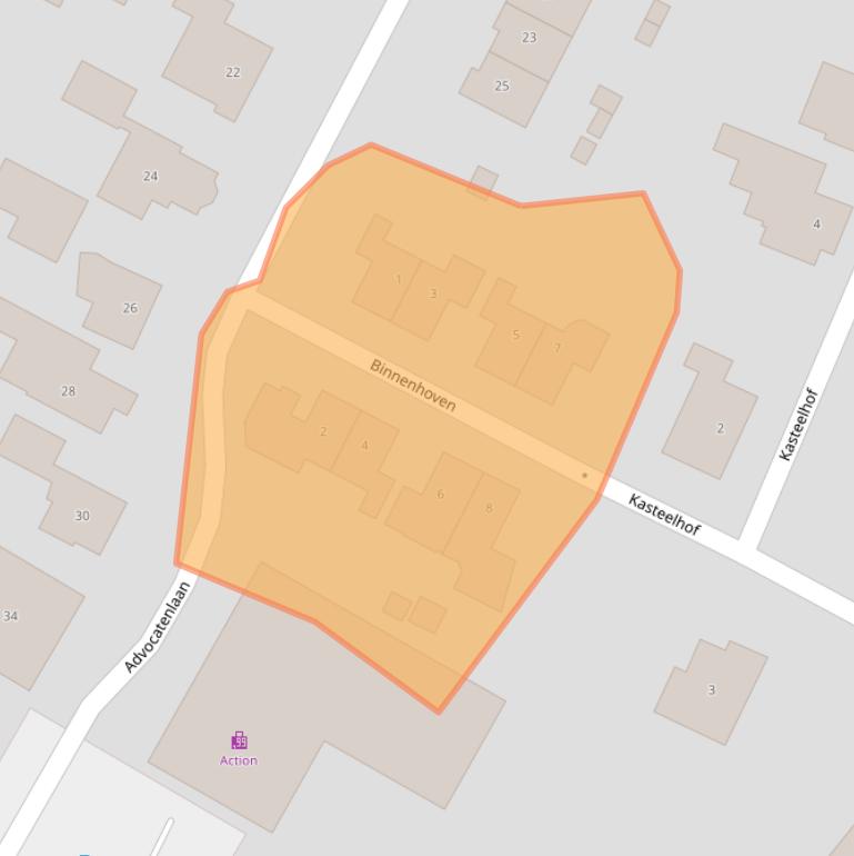 Kaart van postcodegebied 5324BS.