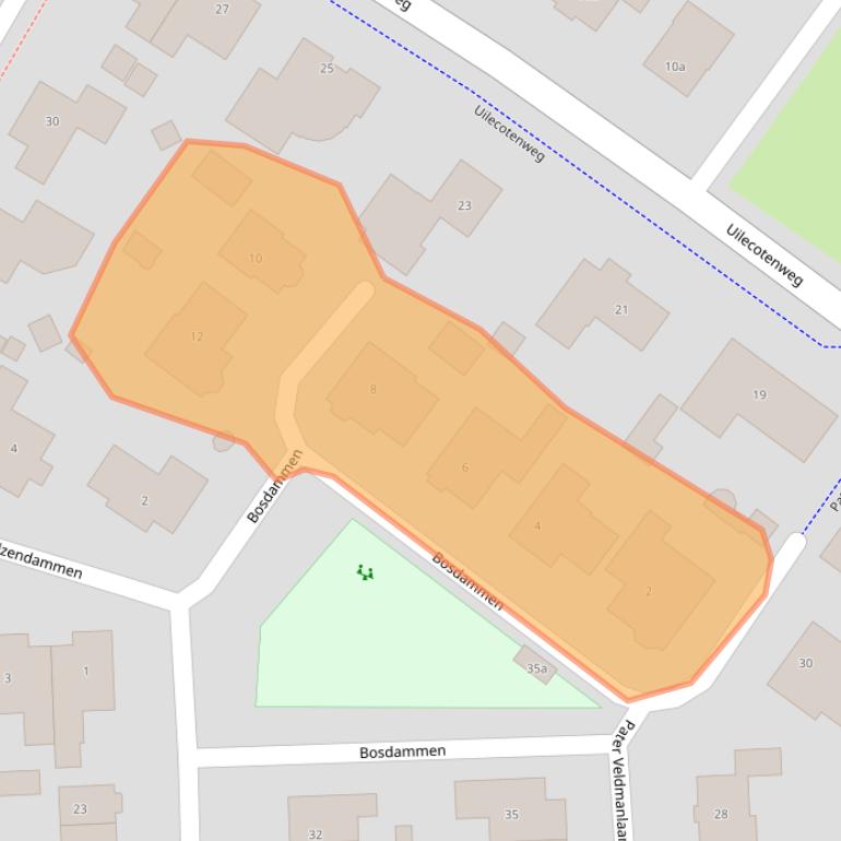 Kaart van postcodegebied 5324BV.