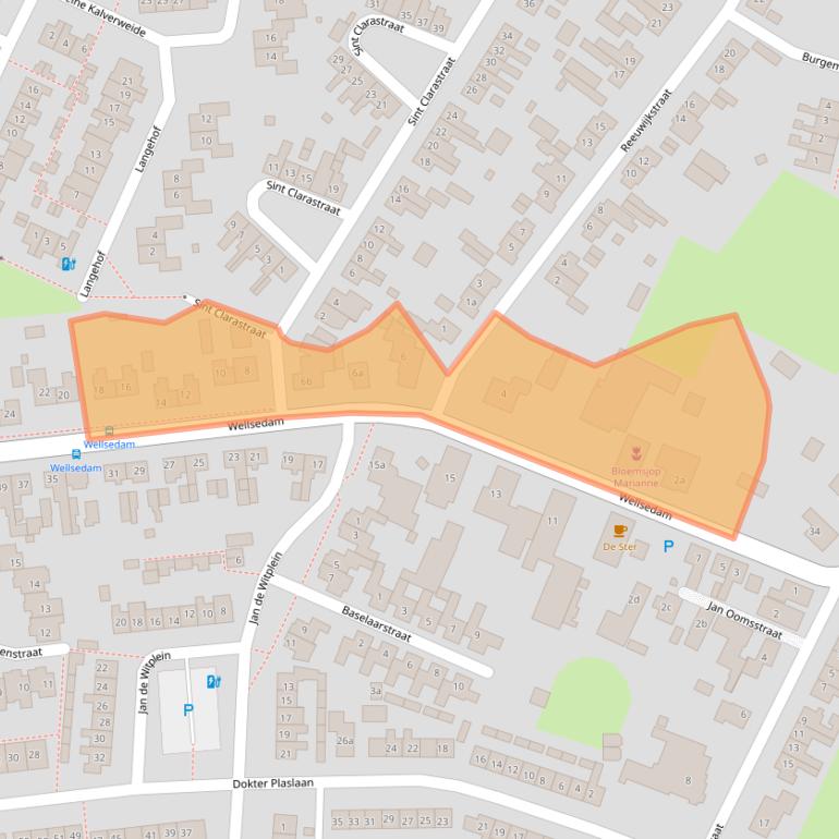 Kaart van postcodegebied 5324CE.