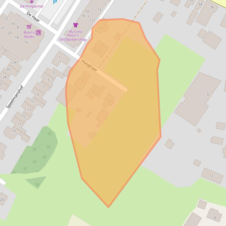 Kaart van postcodegebied 5324DE.