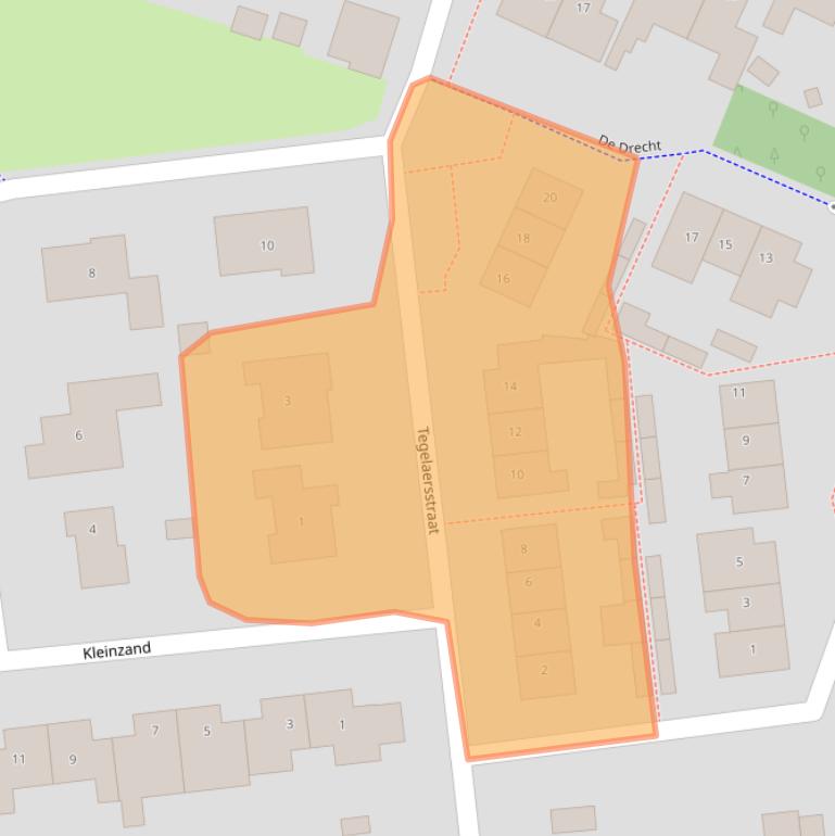 Kaart van postcodegebied 5324EG.