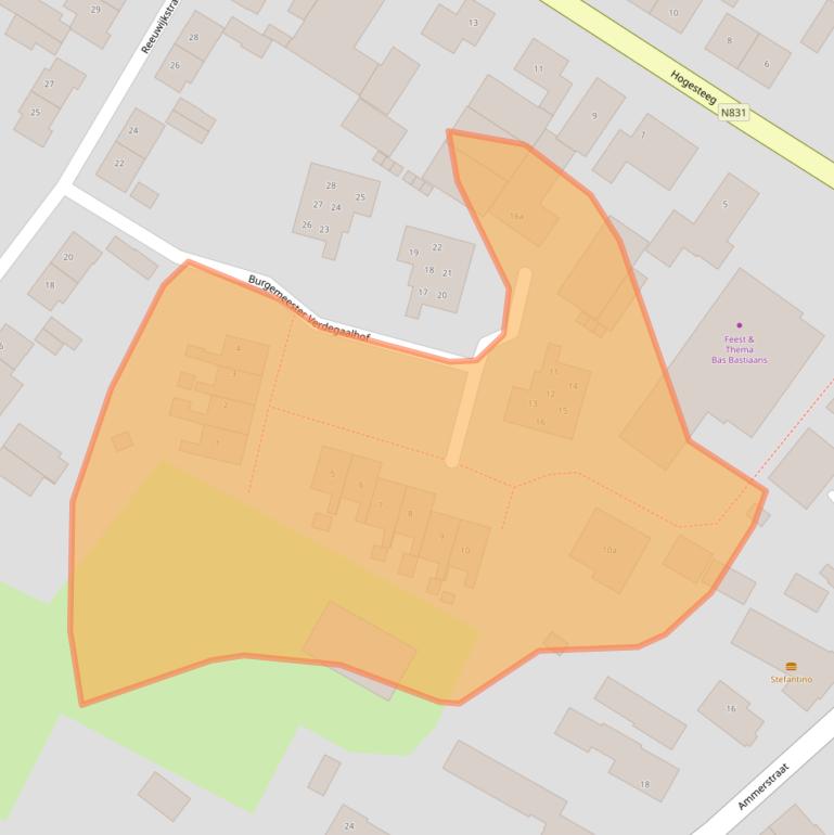 Kaart van postcodegebied 5324EL.