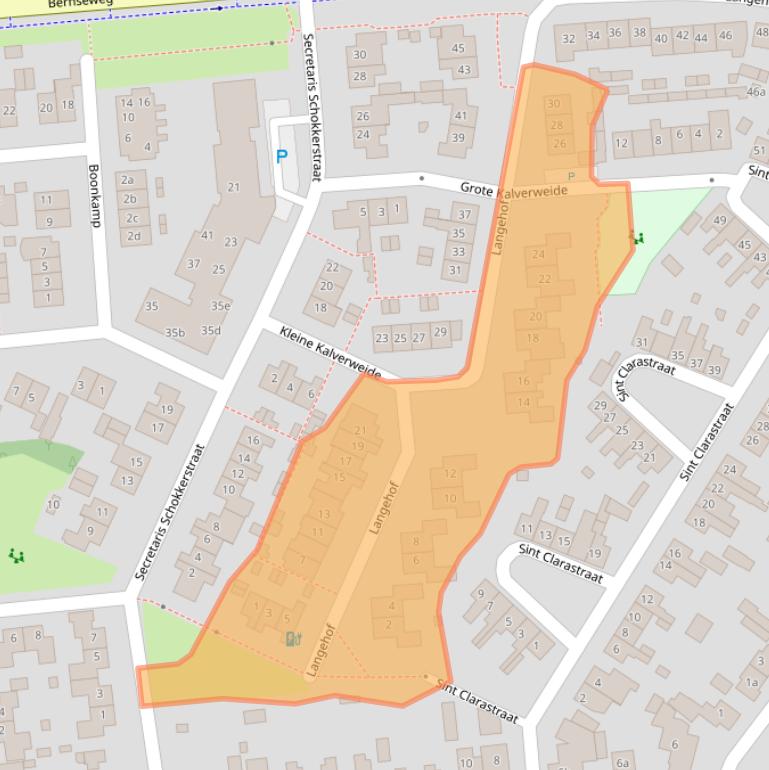 Kaart van postcodegebied 5324EM.