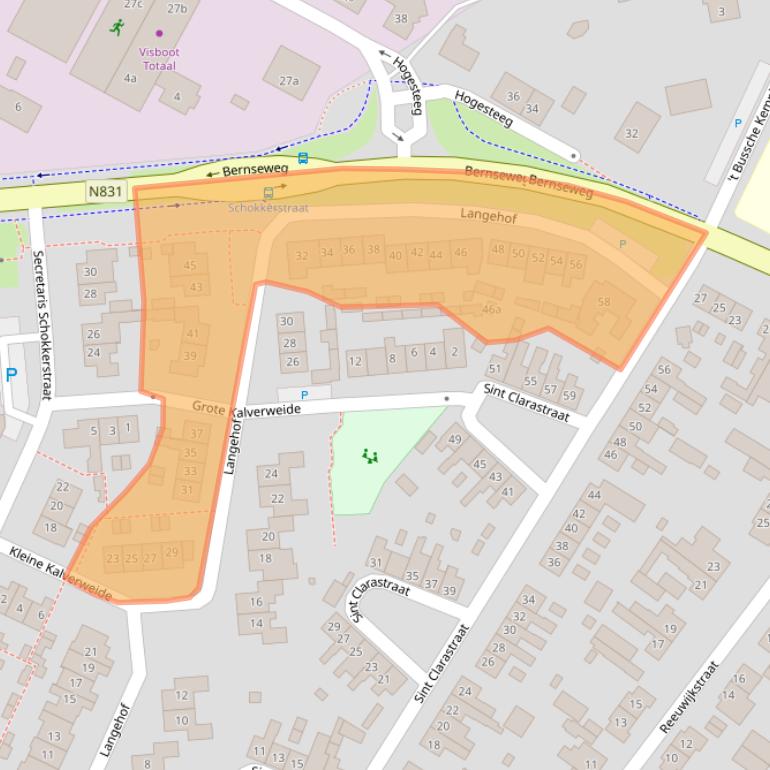 Kaart van postcodegebied 5324EN.