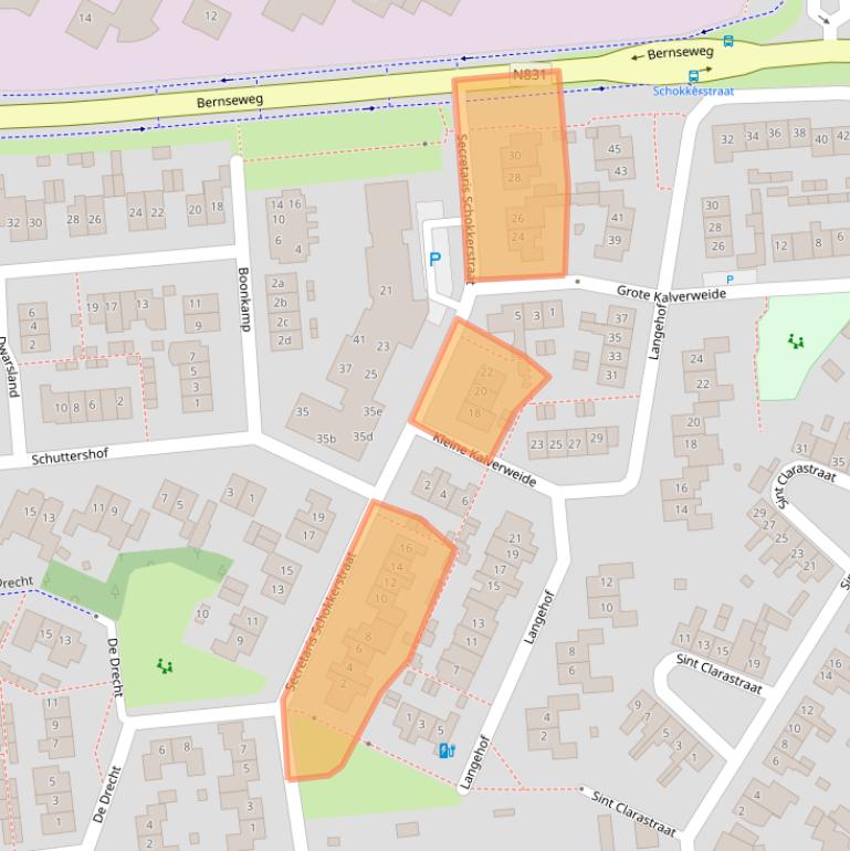 Kaart van postcodegebied 5324ER.