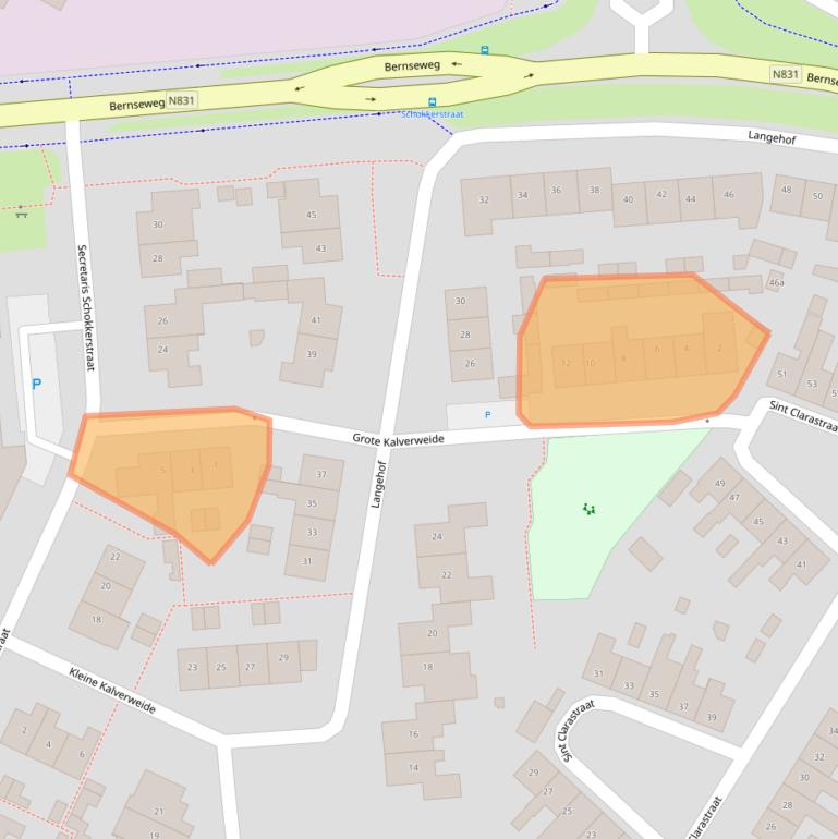 Kaart van postcodegebied 5324ET.