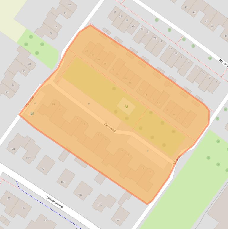 Kaart van postcodegebied 5324JB.