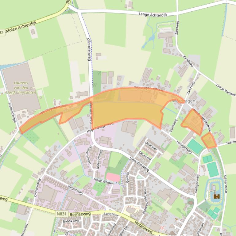 Kaart van postcodegebied 5324JL.