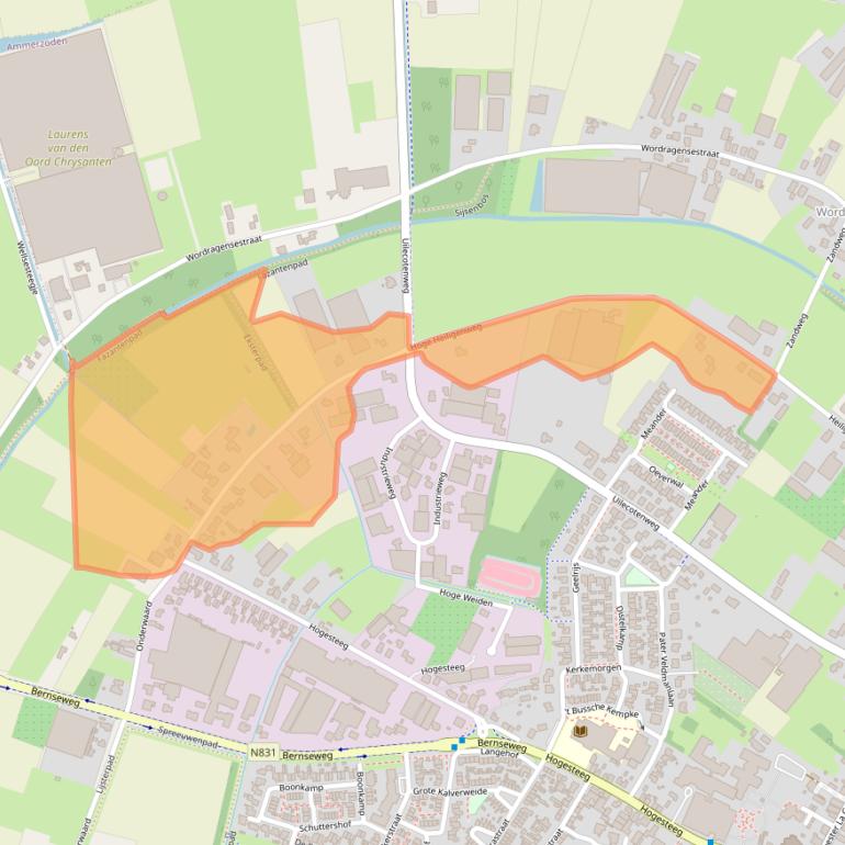 Kaart van postcodegebied 5324JS.