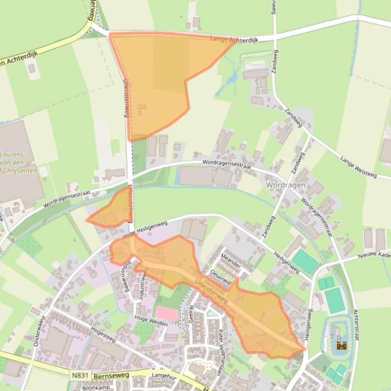Kaart van postcodegebied 5324JT.