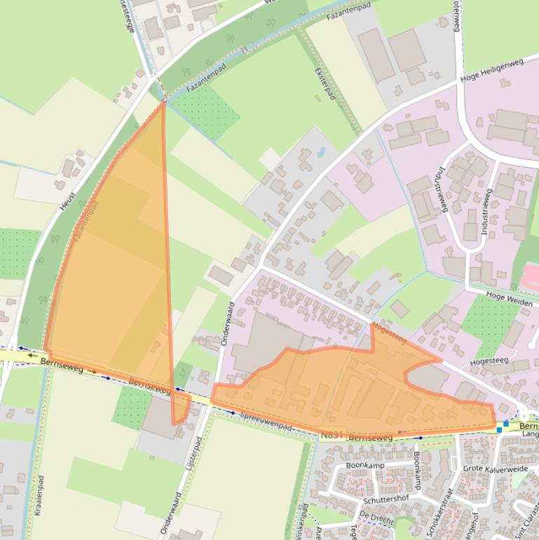 Kaart van postcodegebied 5324JW.