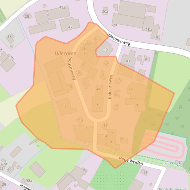 Kaart van postcodegebied 5324JX.