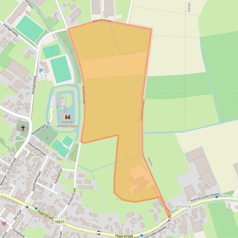 Kaart van postcodegebied 5324JZ.