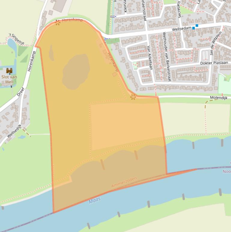 Kaart van postcodegebied 5324XA.