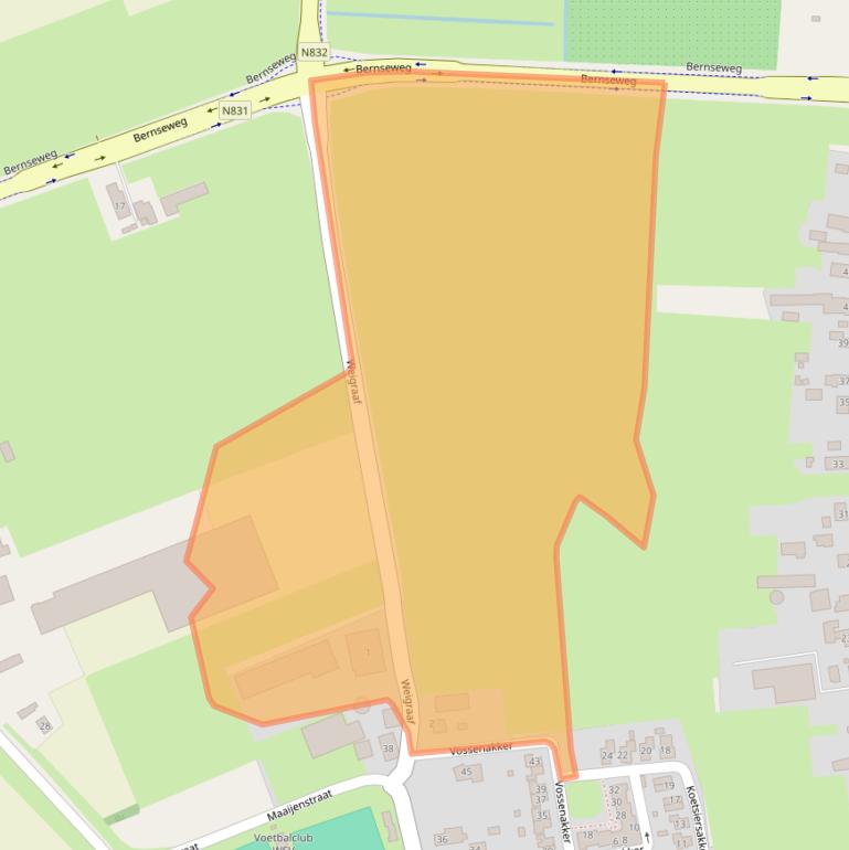 Kaart van postcodegebied 5325XJ.