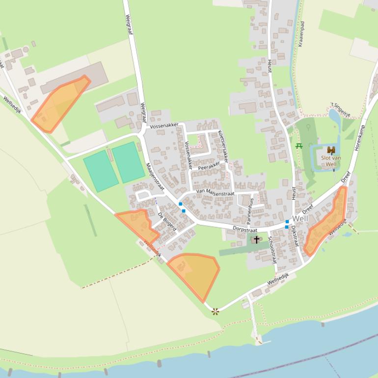 Kaart van postcodegebied 5325XP.