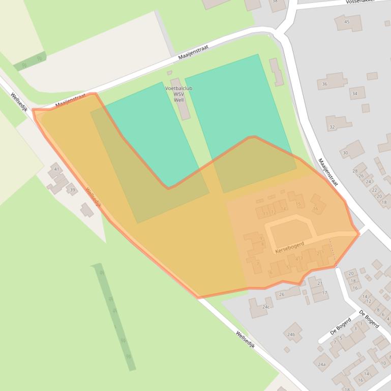 Kaart van postcodegebied 5325XV.