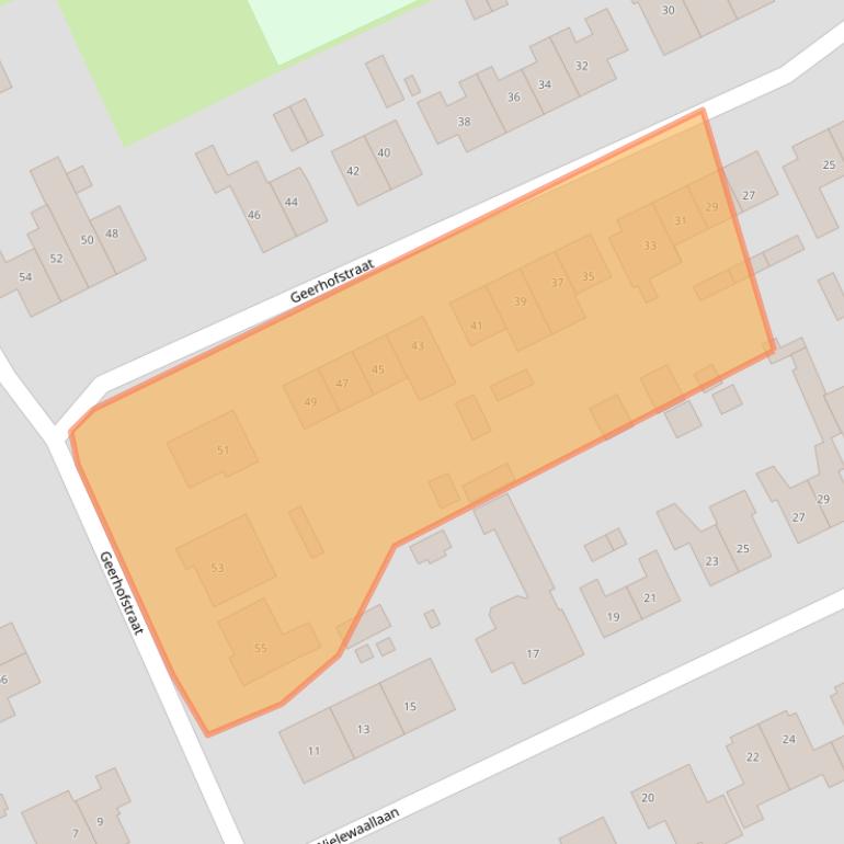 Kaart van postcodegebied 5327AK.