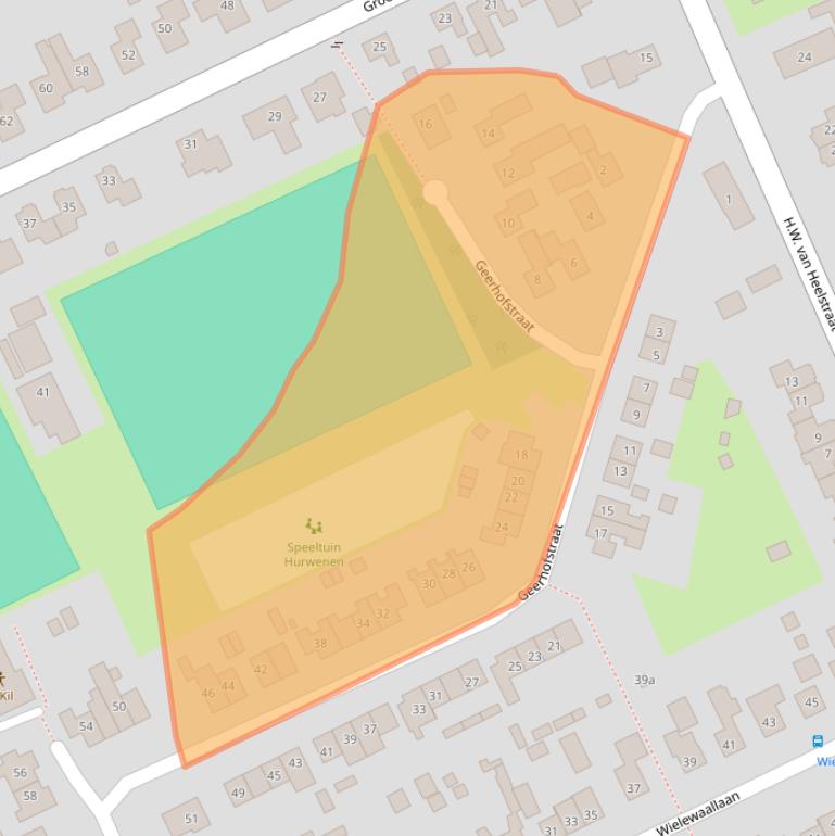 Kaart van postcodegebied 5327AL.