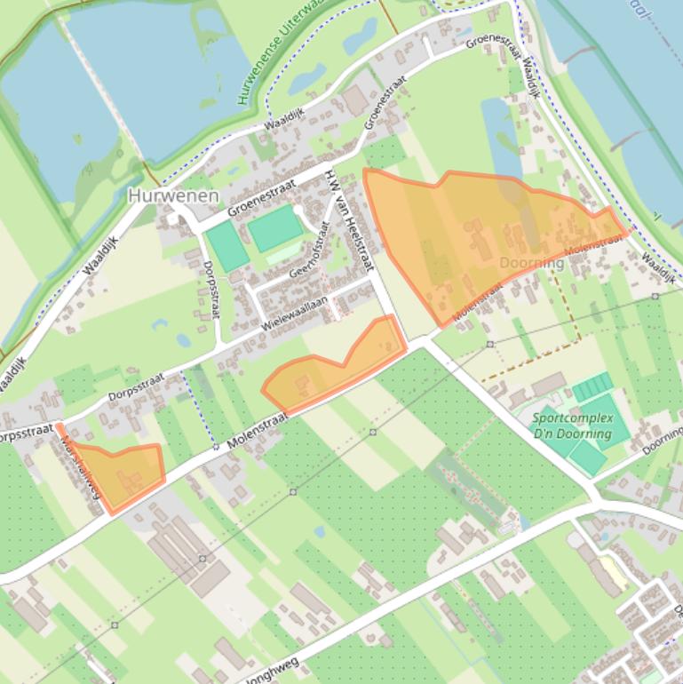 Kaart van postcodegebied 5327AZ.