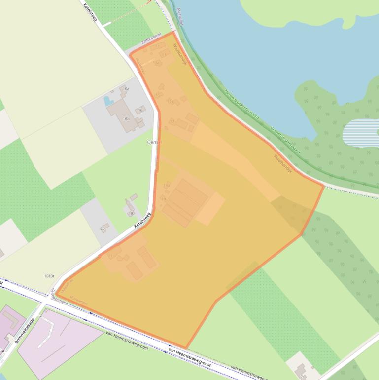 Kaart van postcodegebied 5327KN.