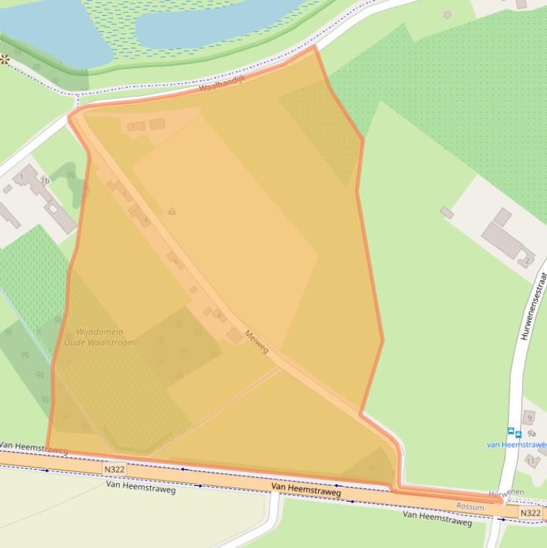 Kaart van postcodegebied 5327KS.