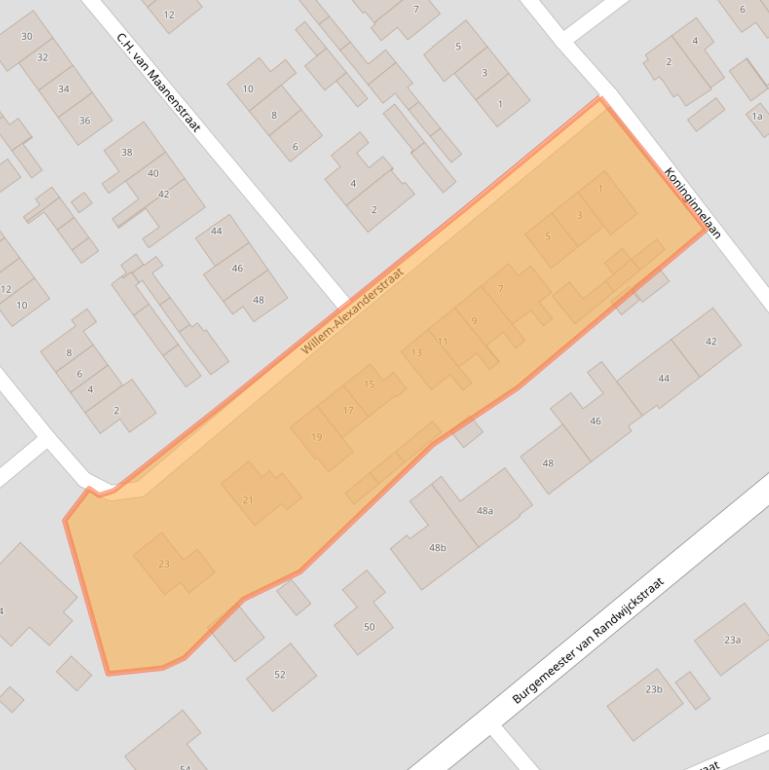 Kaart van postcodegebied 5328AN.
