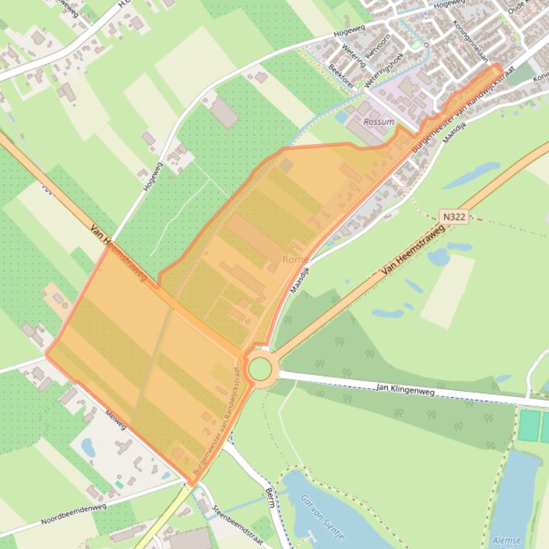 Kaart van postcodegebied 5328AV.