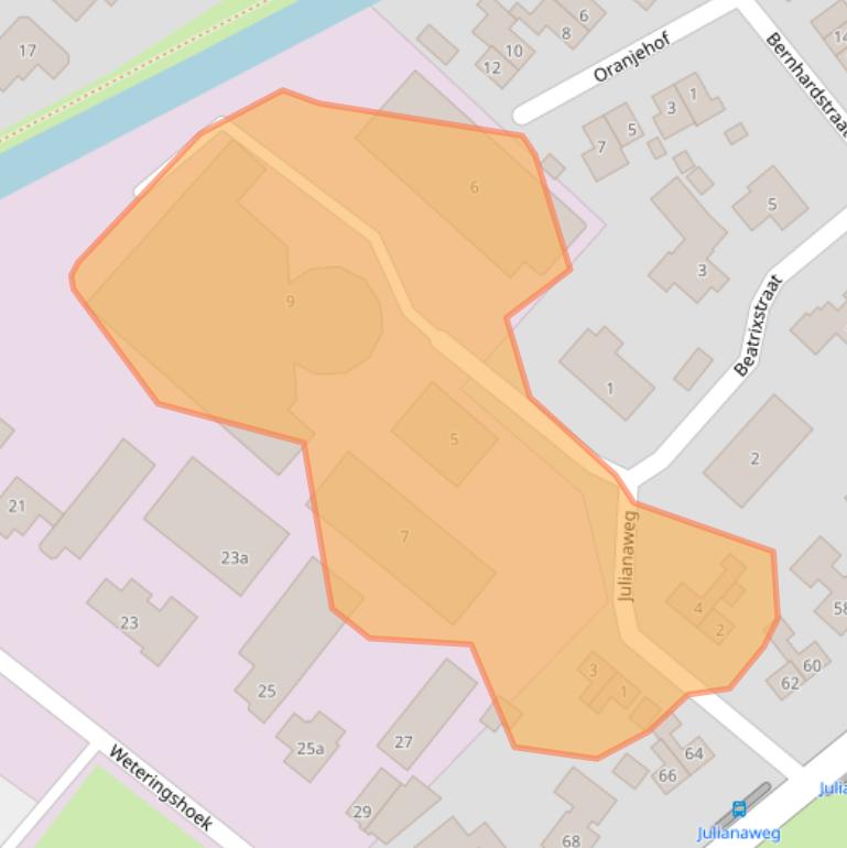 Kaart van postcodegebied 5328AW.