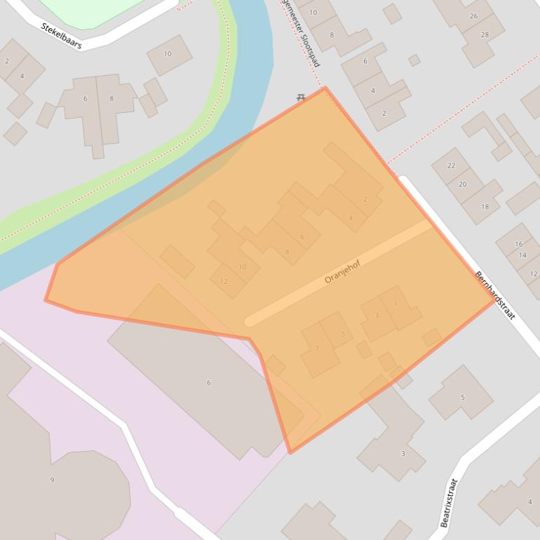 Kaart van postcodegebied 5328AZ.