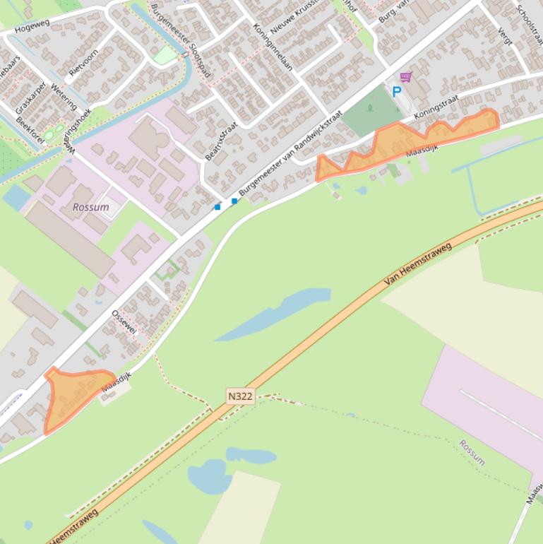 Kaart van postcodegebied 5328BJ.