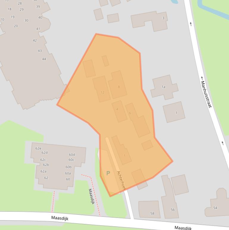 Kaart van postcodegebied 5328BK.