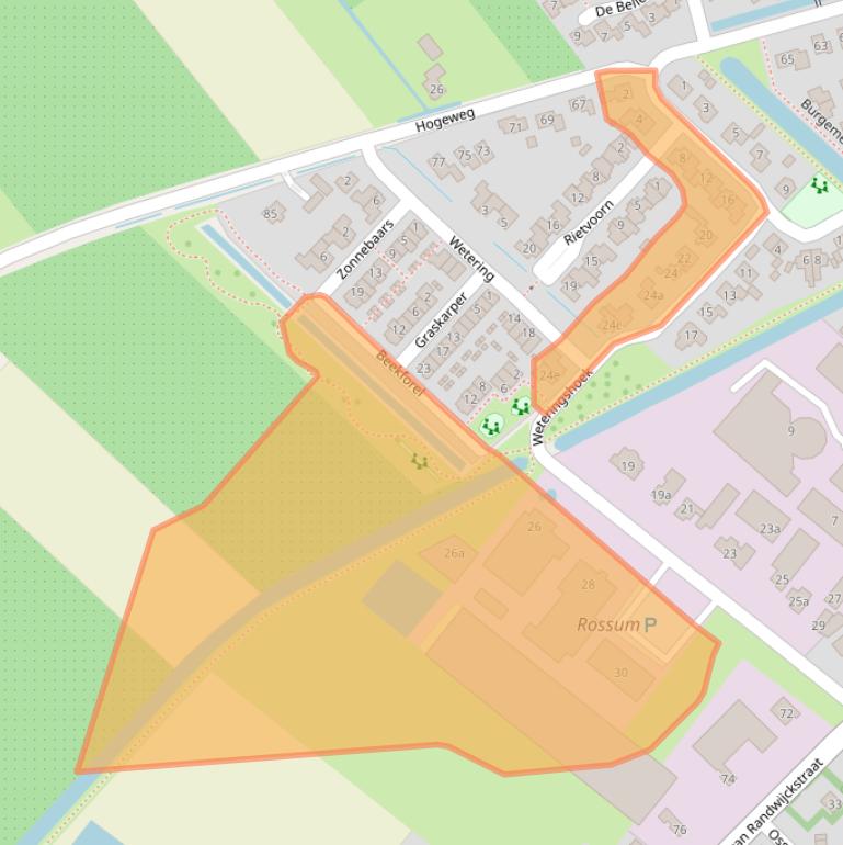 Kaart van postcodegebied 5328BN.