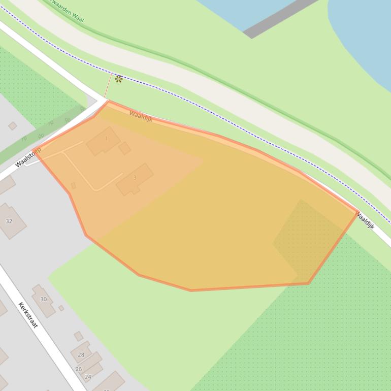 Kaart van postcodegebied 5328CA.