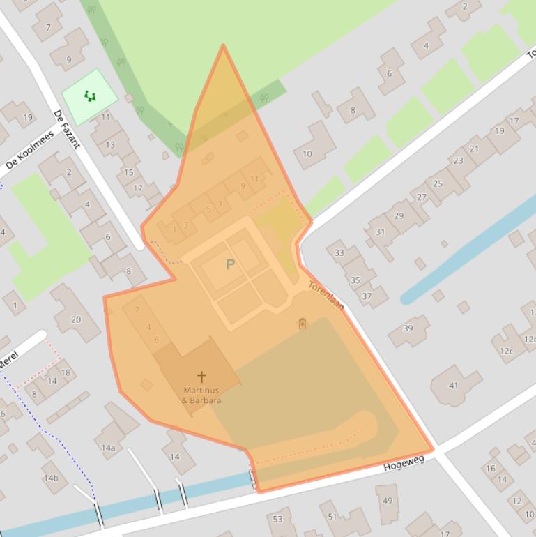 Kaart van postcodegebied 5328CK.