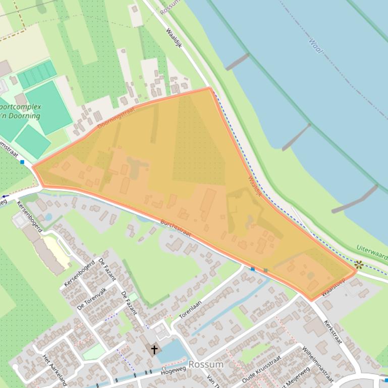 Kaart van postcodegebied 5328CR.