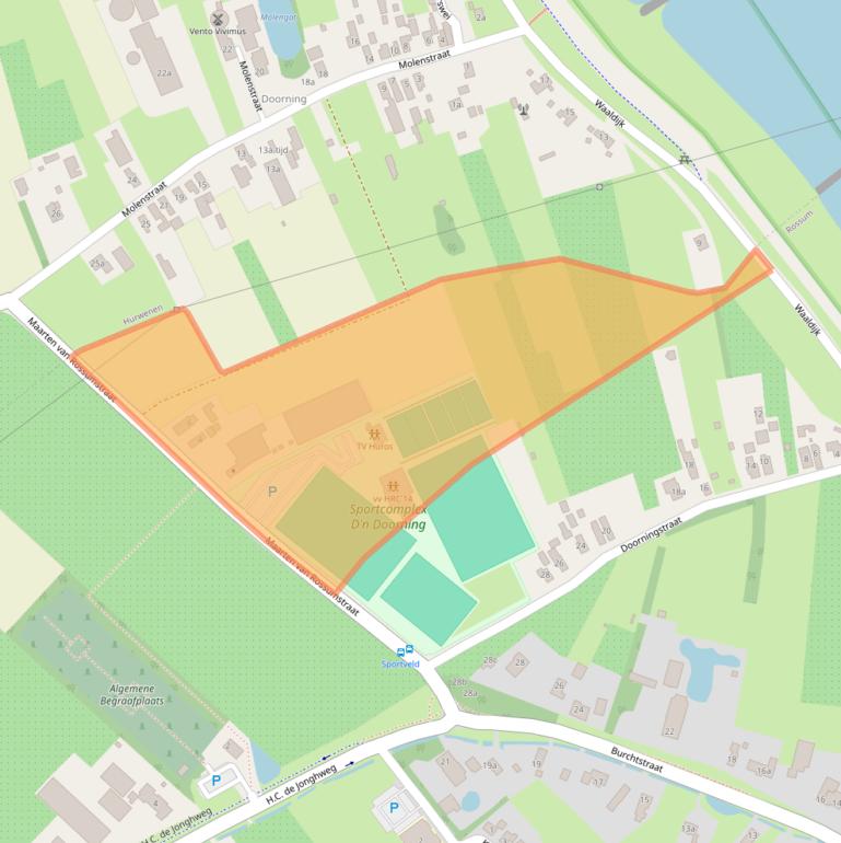 Kaart van postcodegebied 5328CT.