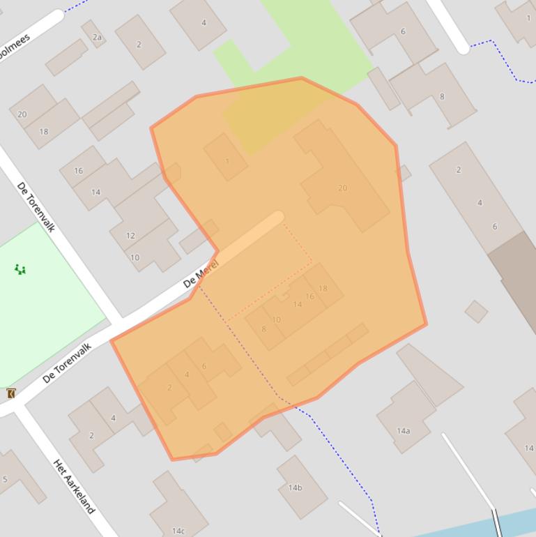 Kaart van postcodegebied 5328GA.