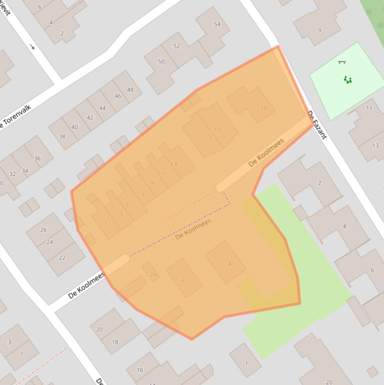 Kaart van postcodegebied 5328GB.