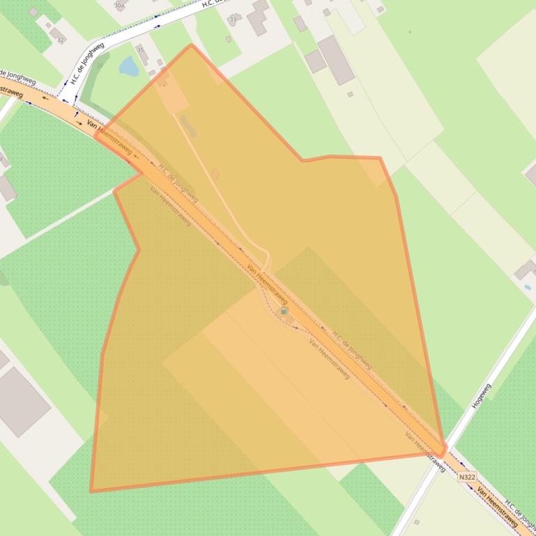 Kaart van postcodegebied 5328JG.