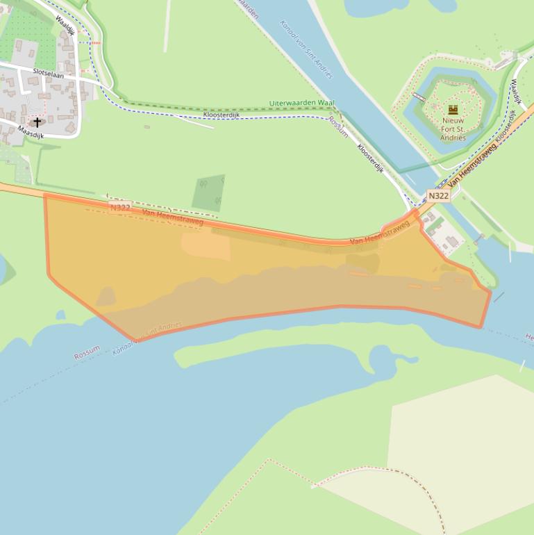 Kaart van postcodegebied 5328JJ.