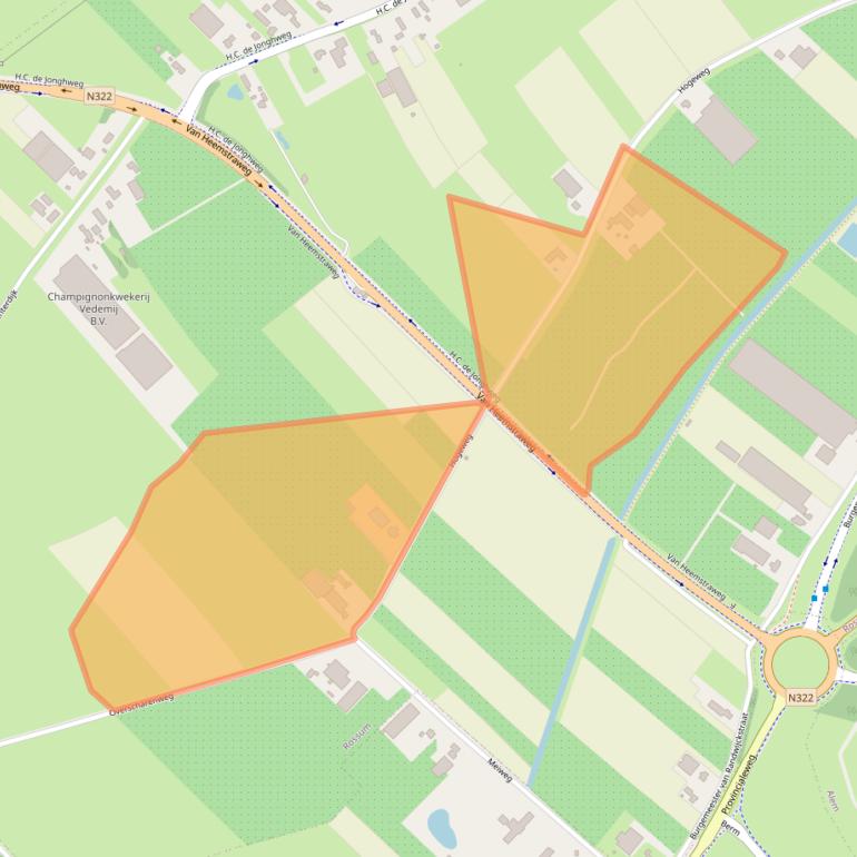 Kaart van postcodegebied 5328JK.
